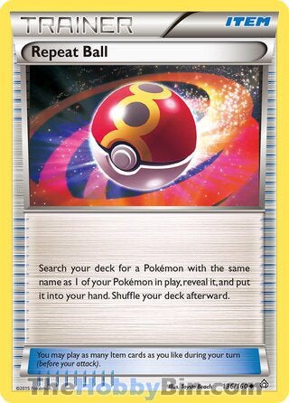 Repeat Ball #136/160 Uncommon - Primal Clash Pokemon card