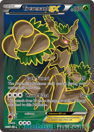 Trevenant EX #145/160 Ultra Rare - Primal Clash Pokemon card