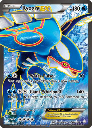 Kyogre EX #148/160 Ultra Rare - Primal Clash Pokemon card
