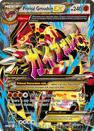 Primal Groudon EX Primal Clash Ultra Rare #151/160