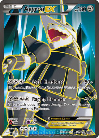 Aggron EX #153/160 Ultra Rare - Primal Clash Pokemon card