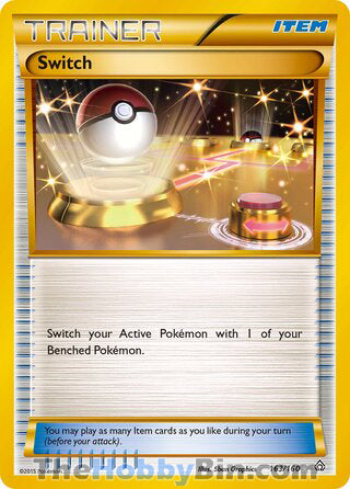 Switch #163/160 Secret Rare - Primal Clash Pokemon card