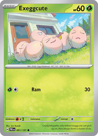 0001 Exeggcute Common Prismatic Evolutions
