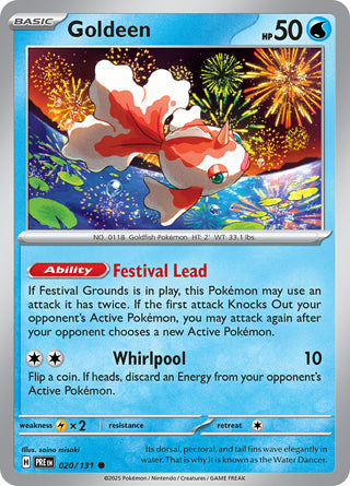 Goldeen #20/131 Common - Prismatic Evolutions Pokemon card