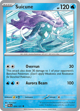 Suicune #24/131 Uncommon - Prismatic Evolutions Pokemon card