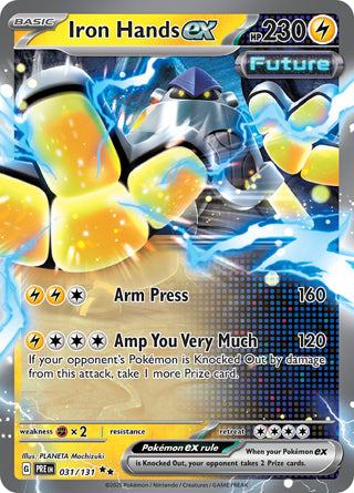 Iron Hands ex #31/131 Double Rare - Prismatic Evolutions Pokemon card