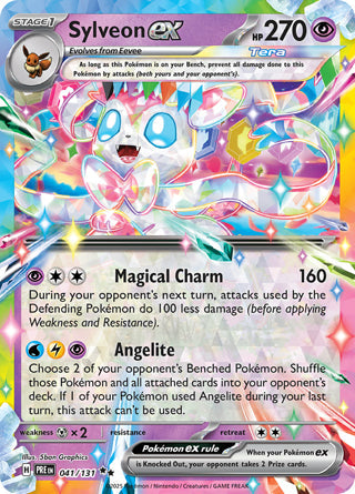 Sylveon ex #41/131 Double Rare - Prismatic Evolutions Pokemon card