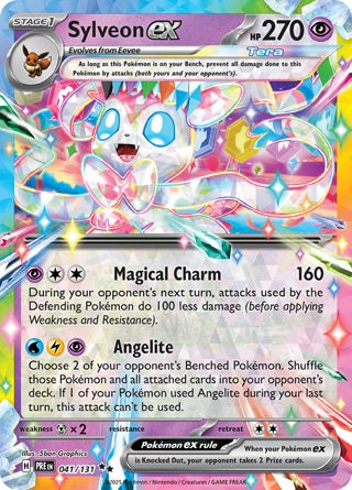 Sylveon ex Prismatic Evolutions Double Rare #041/131