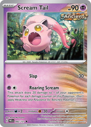 Scream Tail Prismatic Evolutions Uncommon #042/131