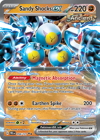 Sandy Shocks ex #56/131 Double Rare - Prismatic Evolutions Pokemon card