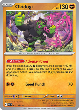 Okidogi #57/131 Rare - Prismatic Evolutions Pokemon card