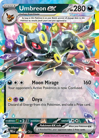 Umbreon ex #60/131 Double Rare - Prismatic Evolutions Pokemon card