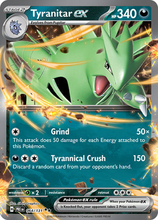 Tyranitar ex Prismatic Evolutions Double Rare #064/131 – The Hobby Bin