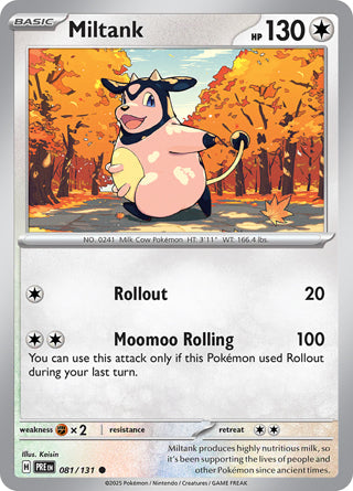 Miltank #81/131 Common - Prismatic Evolutions Pokemon card