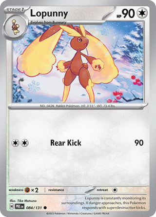 Lopunny #84/131 Common - Prismatic Evolutions Pokemon card