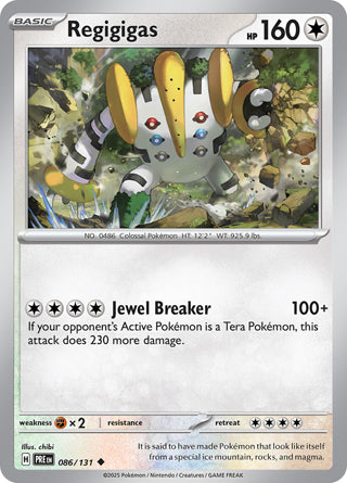 Regigigas #86/131 Uncommon - Prismatic Evolutions Pokemon card