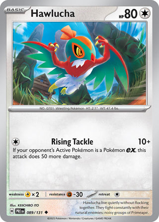 Hawlucha #89/131 Uncommon - Prismatic Evolutions Pokemon card