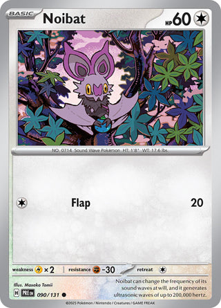 Noibat #90/131 Common - Prismatic Evolutions Pokemon card