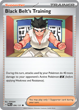 Black Belt's Training #96/131 Common - Prismatic Evolutions Pokemon card
