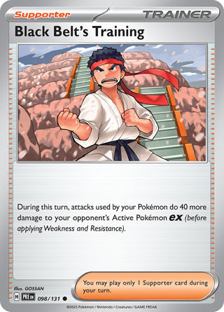 Black Belt's Training #98/131 Common - Prismatic Evolutions Pokemon card