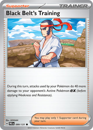 Black Belt's Training #99/131 Common - Prismatic Evolutions Pokemon card