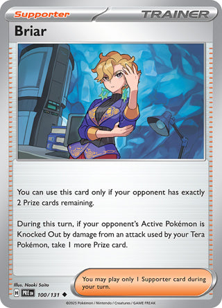 Briar #100/131 Uncommon - Prismatic Evolutions Pokemon card