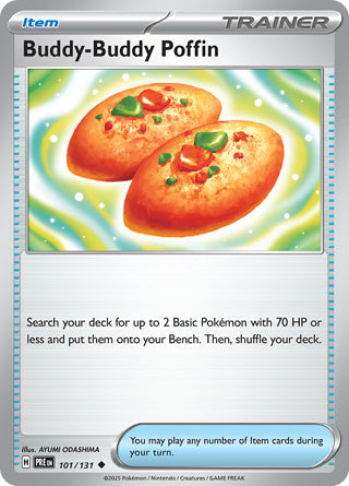Buddy-Buddy Poffin #101/131 Uncommon - Prismatic Evolutions Pokemon card