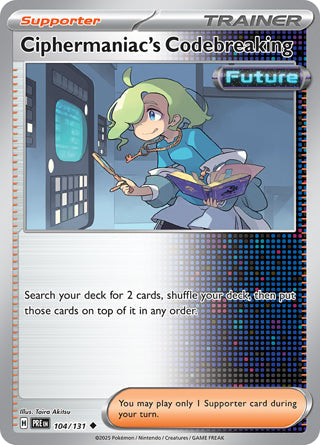 Ciphermaniac's Codebreaking #104/131 Uncommon - Prismatic Evolutions Pokemon card