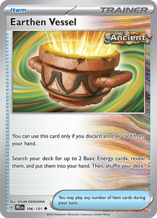 Earthen Vessel #106/131 Uncommon - Prismatic Evolutions Pokemon card