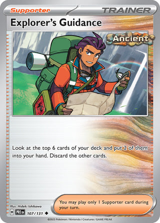 Explorer's Guidance #107/131 Uncommon - Prismatic Evolutions Pokemon card