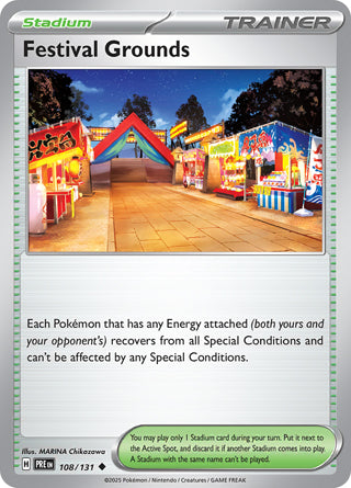 Festival Grounds #108/131 Uncommon - Prismatic Evolutions Pokemon card
