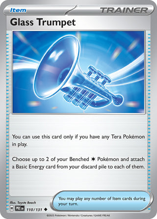 Glass Trumpet #110/131 Uncommon - Prismatic Evolutions Pokemon card