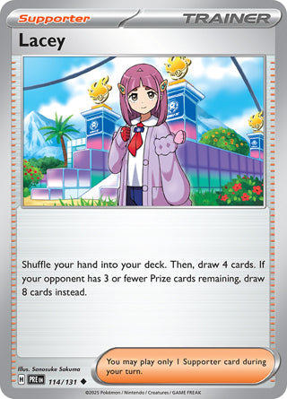 Lacey #114/131 Uncommon - Prismatic Evolutions Pokemon card