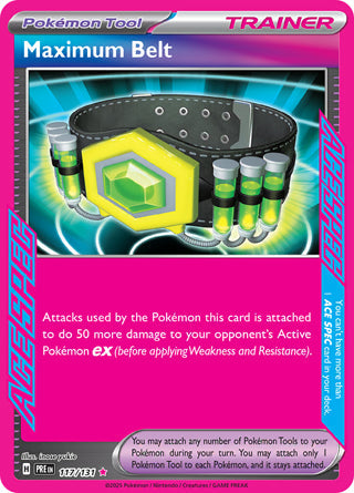 Maximum Belt #117/131 ACE SPEC Rare - Prismatic Evolutions Pokemon card