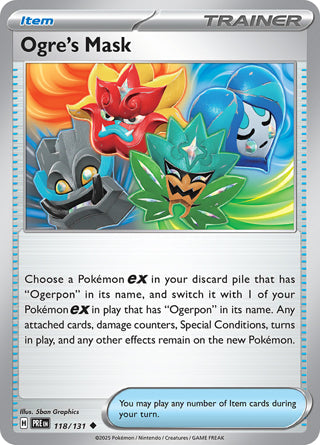 Ogre's Mask #118/131 Uncommon - Prismatic Evolutions Pokemon card