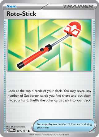 Roto-Stick #127/131 Common - Prismatic Evolutions Pokemon card