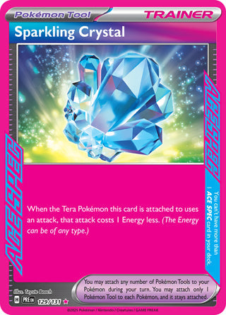 Sparkling Crystal #129/131 ACE SPEC Rare - Prismatic Evolutions Pokemon card