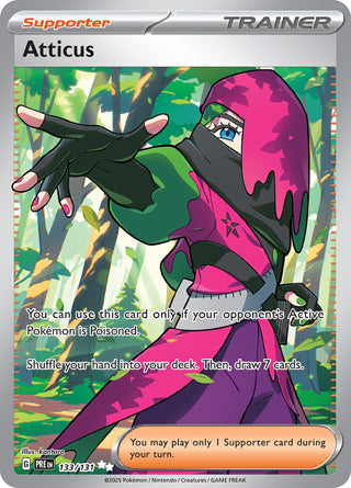 Atticus #133/131 Ultra Rare - Prismatic Evolutions Pokemon card