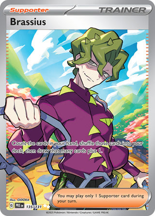Brassius #135/131 Ultra Rare - Prismatic Evolutions Pokemon card