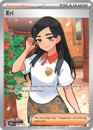 Eri #136/131 Ultra Rare - Prismatic Evolutions Pokemon card