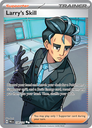 Larry's Skill #139/131 Ultra Rare - Prismatic Evolutions Pokemon card