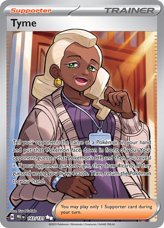 0143 Tyme Ultra Rare Prismatic Evolutions