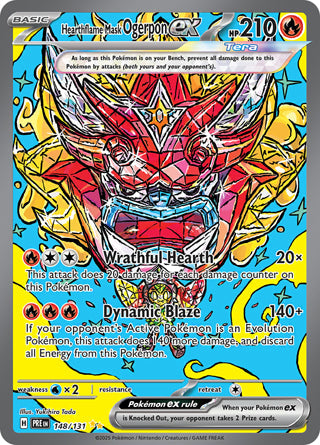 Hearthflame Mask Ogerpon ex Prismatic Evolutions Special Illustration Rare #148/131