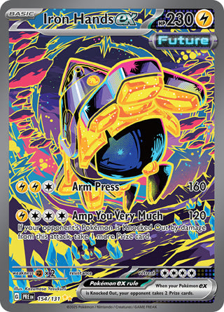 Iron Hands ex #154/131 Special Illustration Rare - Prismatic Evolutions Pokemon card
