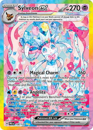 Sylveon ex Prismatic Evolutions Special Illustration Rare #156/131