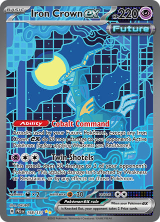 Iron Crown ex #158/131 Special Illustration Rare - Prismatic Evolutions Pokemon card