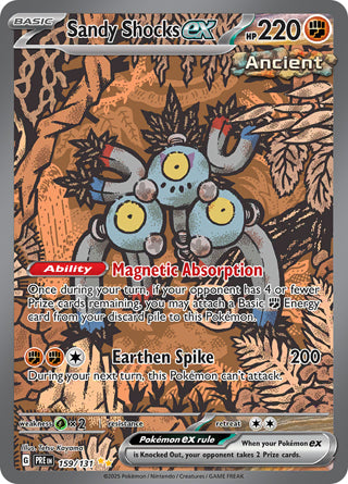 Sandy Shocks ex #159/131 Special Illustration Rare - Prismatic Evolutions Pokemon card