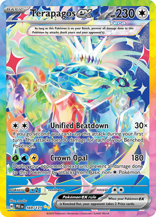 Terapagos ex #169/131 Special Illustration Rare - Prismatic Evolutions Pokemon card