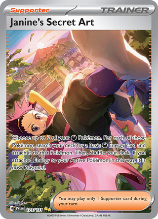 Janine's Secret Art #173/131 Special Illustration Rare - Prismatic Evolutions Pokemon card