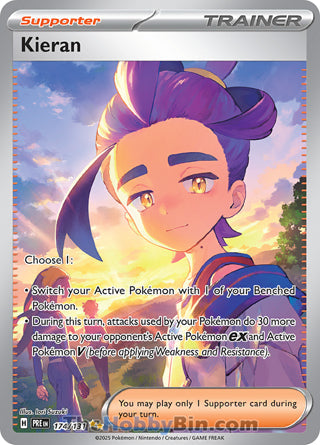 Kieran #174/131 Special Illustration Rare - Prismatic Evolutions Pokemon card
